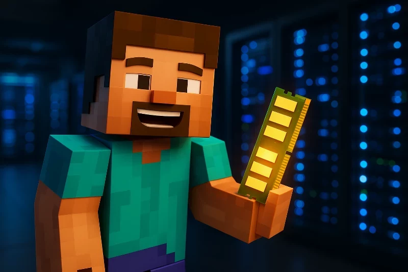 Ile RAM potrzebuje serwer Minecraft?